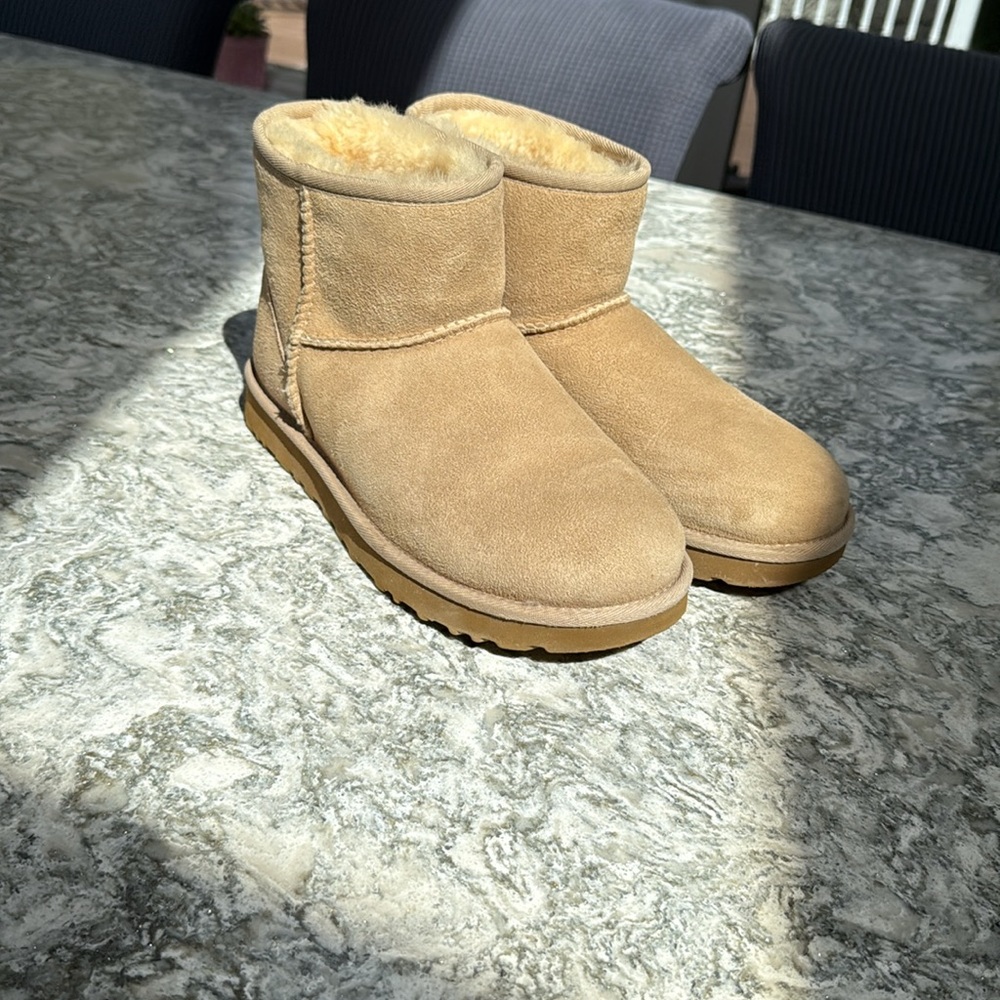 UGG Classic Mini boot, color “Sand”